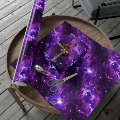 Vivid Purple Space Wrapping Paper