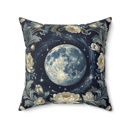 Lunar Wreath Throw Pillow