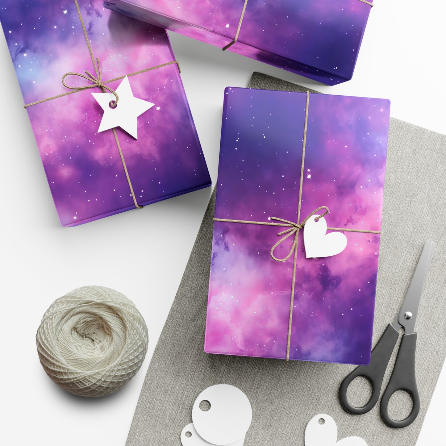 Soft Purple Nebula Wrapping Paper