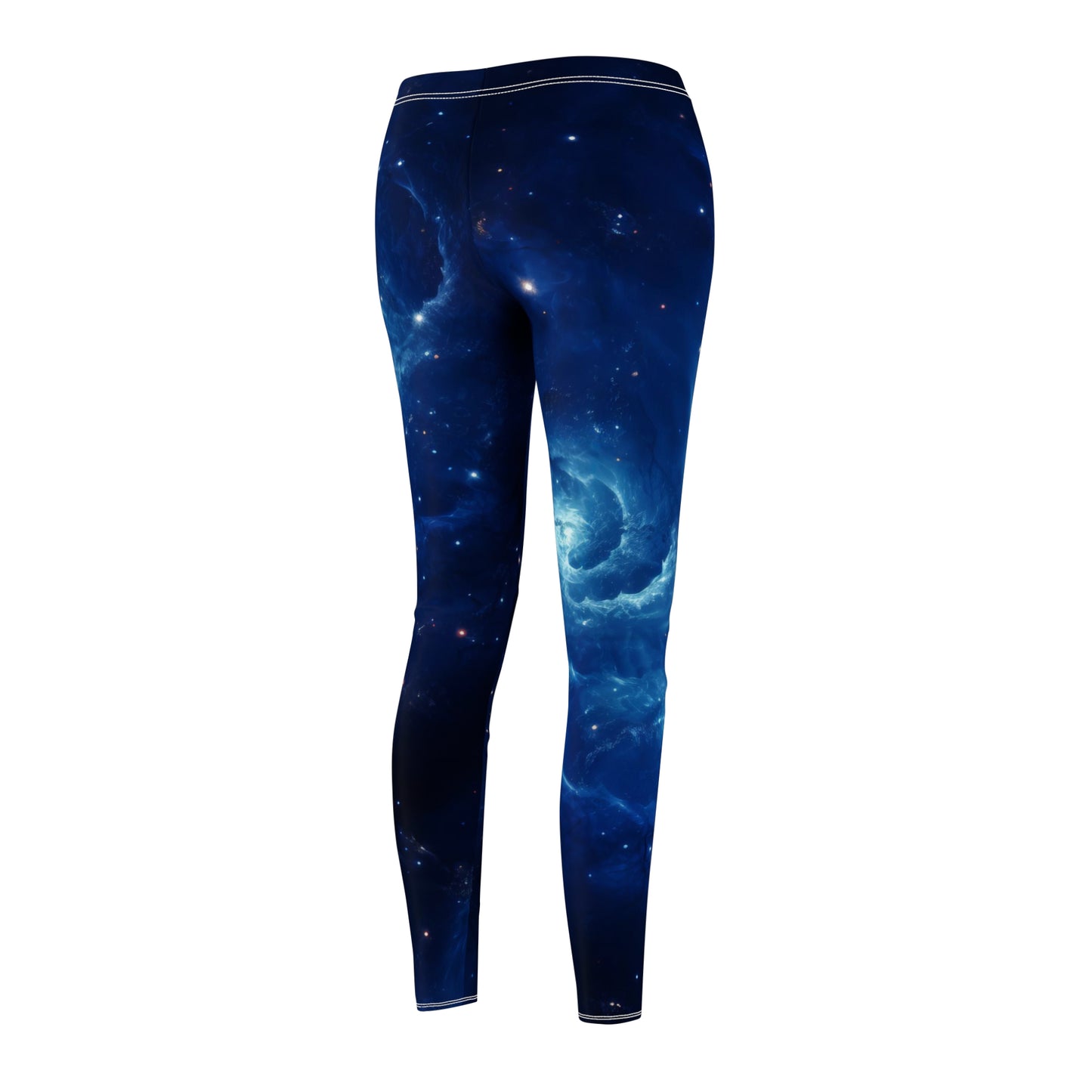 Blue Nebula Cluster Casual Leggings