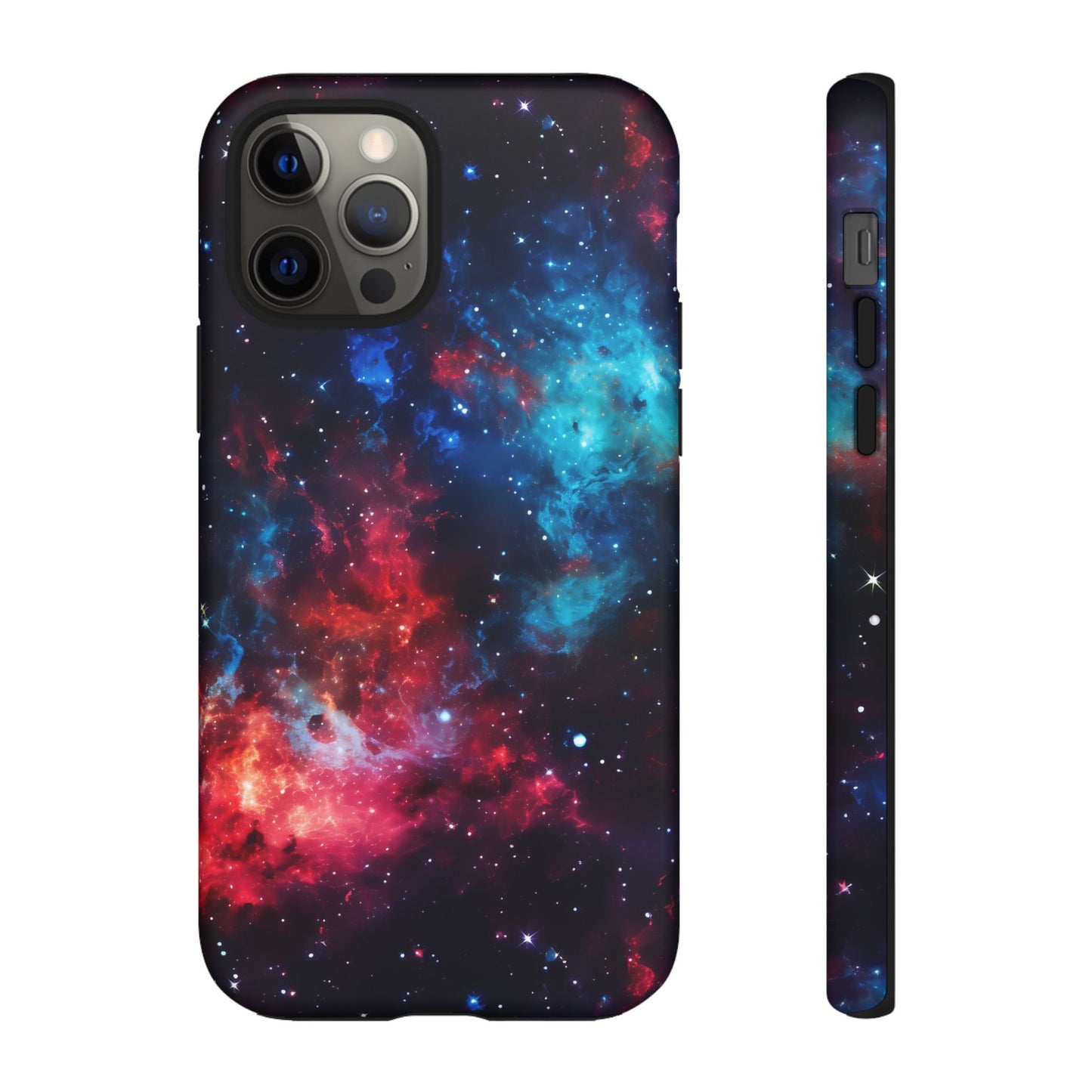 Red and Blue Nebula Phone Case