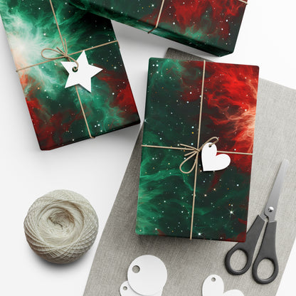 Festive Nebula Wrapping Paper