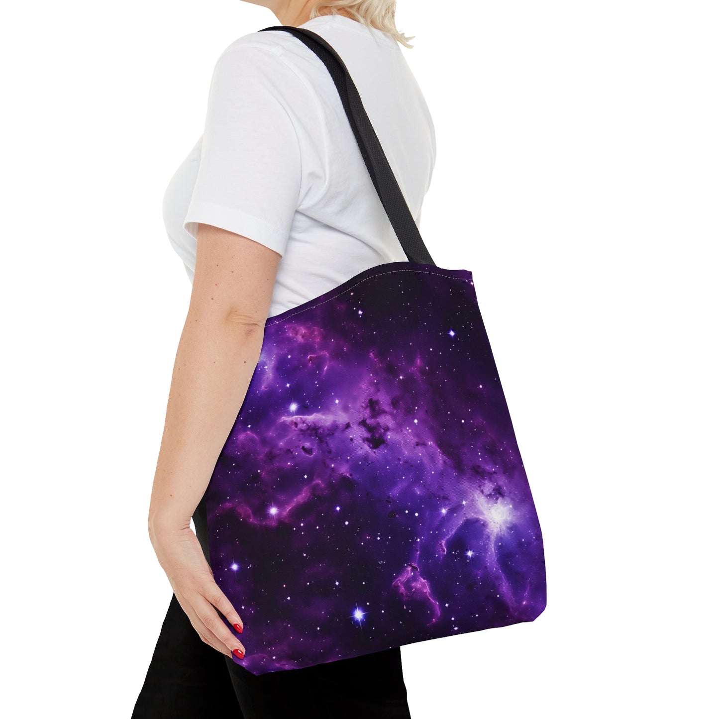 Vivid Purple Space Tote Bag