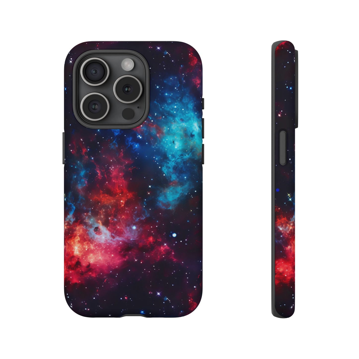 Red and Blue Nebula Phone Case