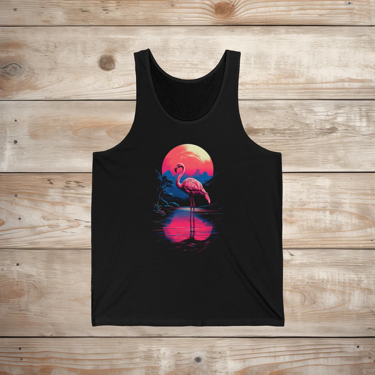 Flamingo Reflection Tank Top