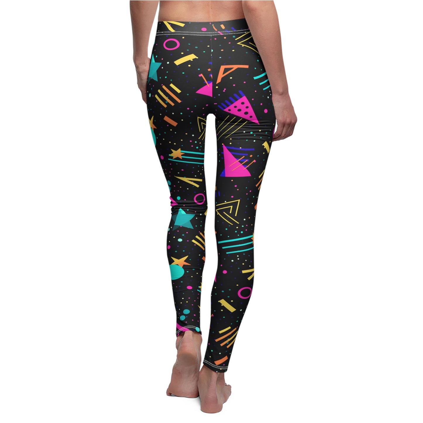 Retro Geometric Shapes Women's Leggings