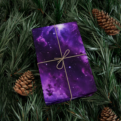 Vivid Purple Space Wrapping Paper