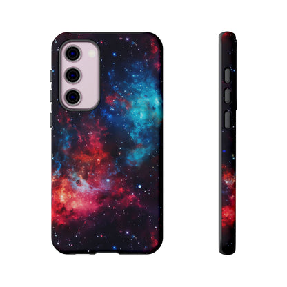 Red and Blue Nebula Phone Case