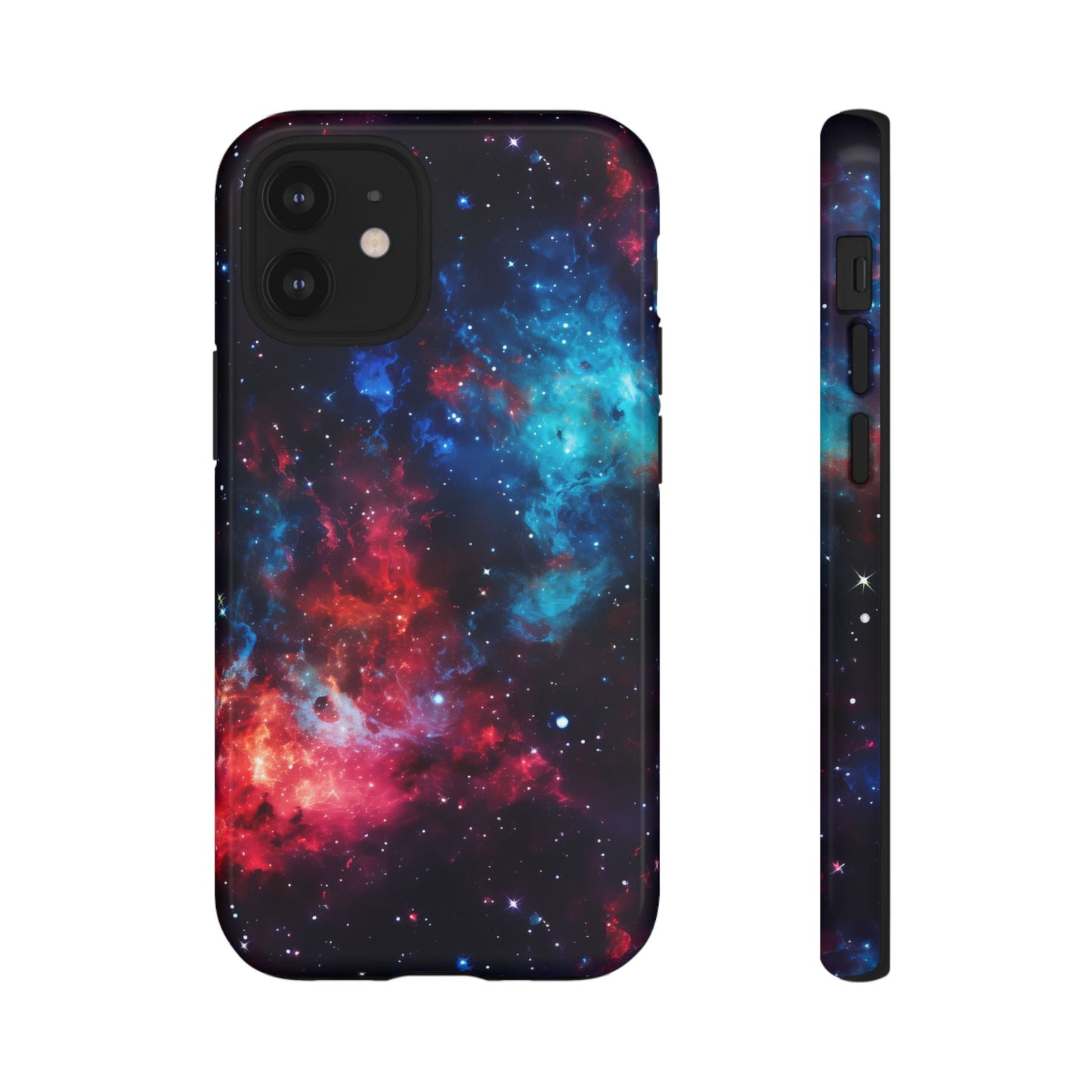 Red and Blue Nebula Phone Case