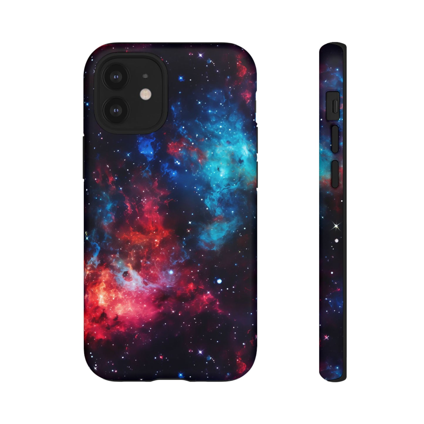 Red and Blue Nebula Phone Case