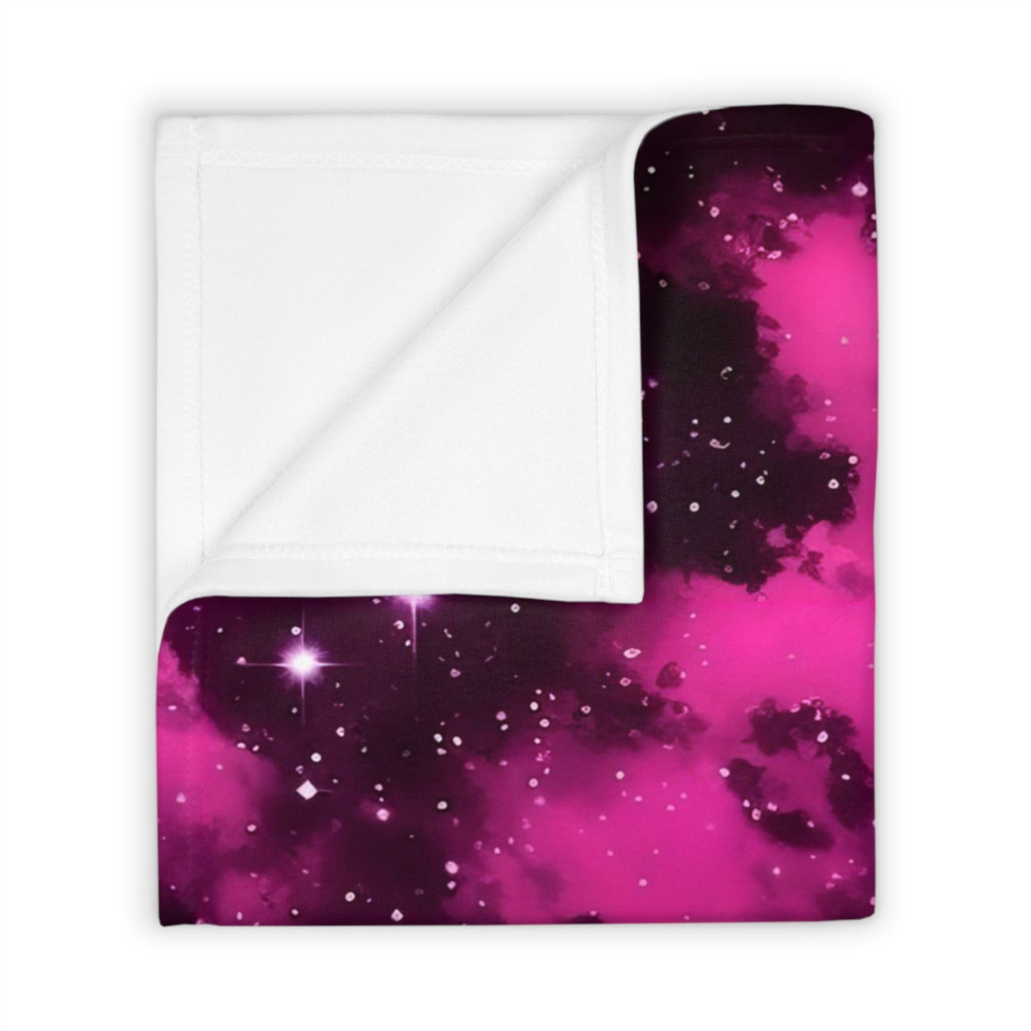 Pink Starscape Throw Blanket