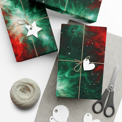 Festive Nebula Wrapping Paper