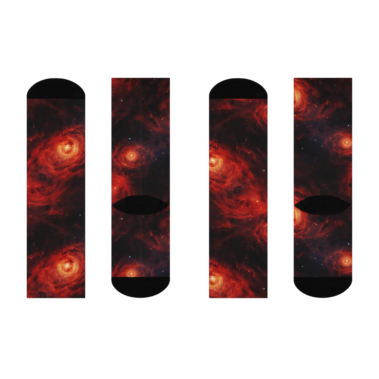 Crimson Galaxies Socks