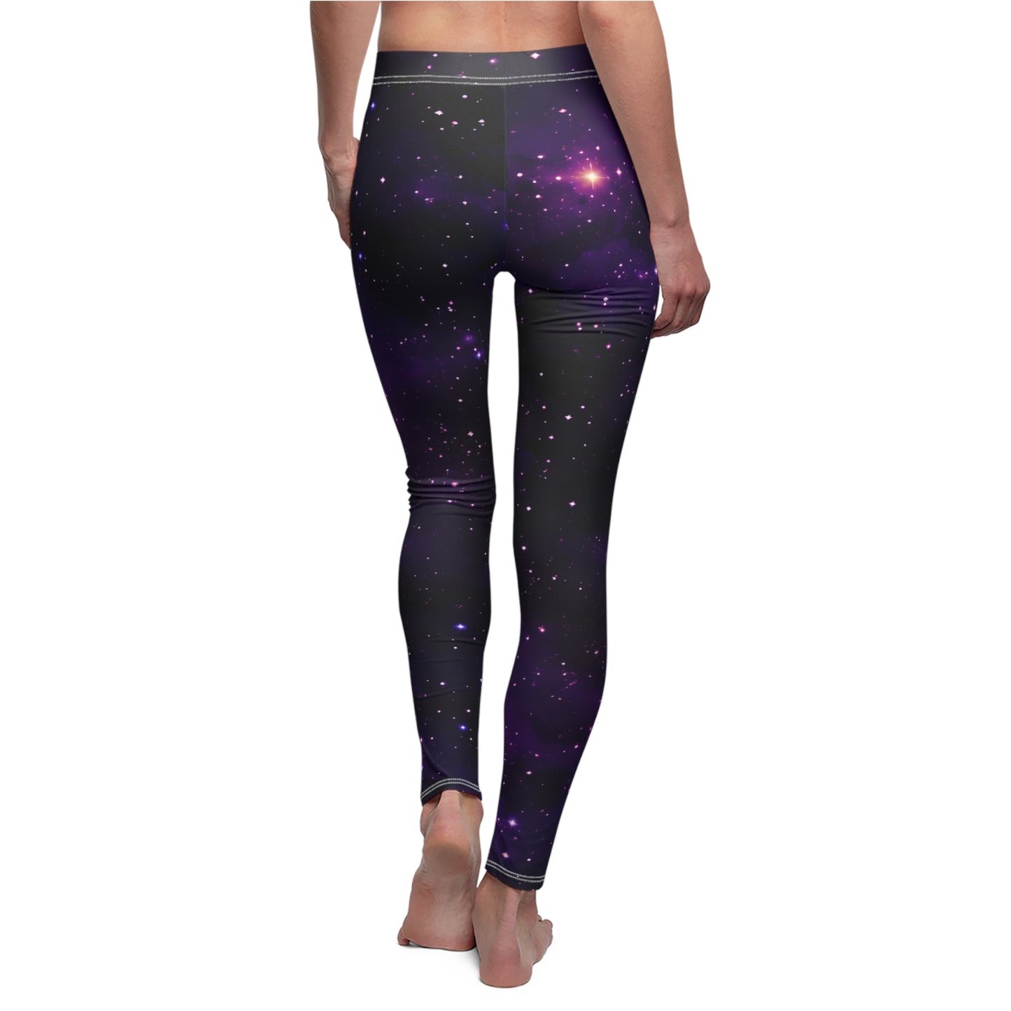 Dark Purple Space Women's Casual Leggings