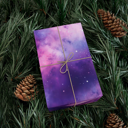 Soft Purple Nebula Wrapping Paper