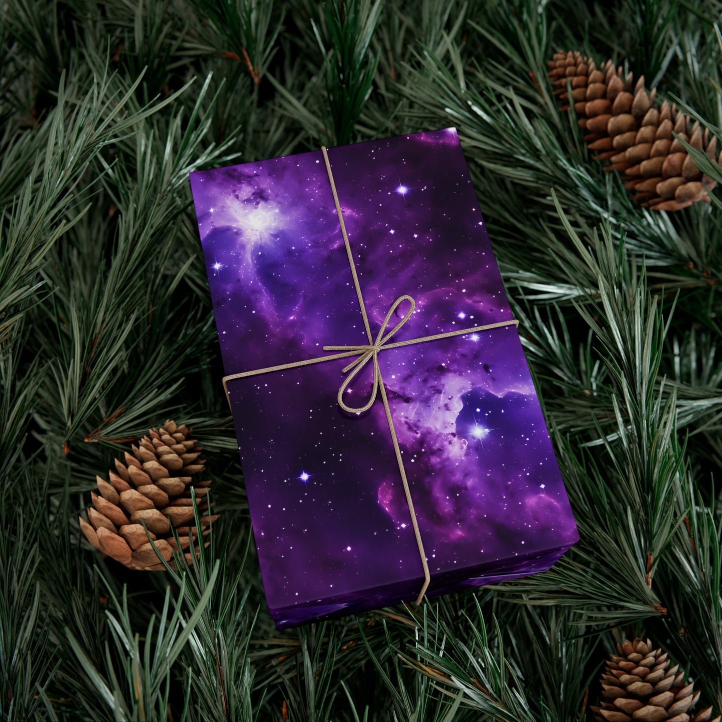 Vivid Purple Space Wrapping Paper