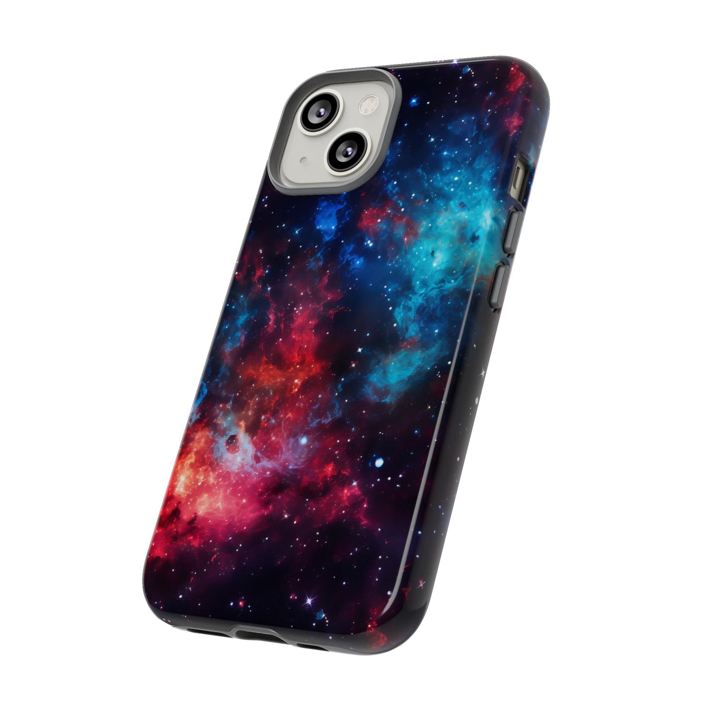 Red and Blue Nebula Phone Case