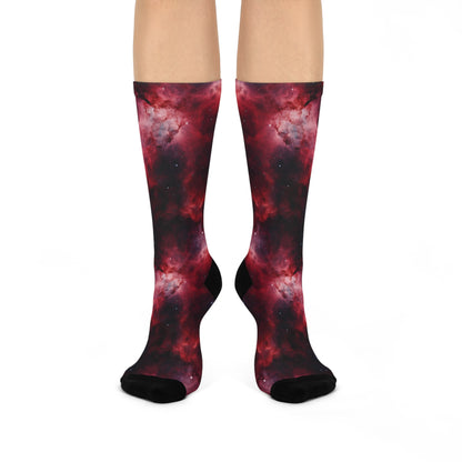 Crimson Nebulae Socks