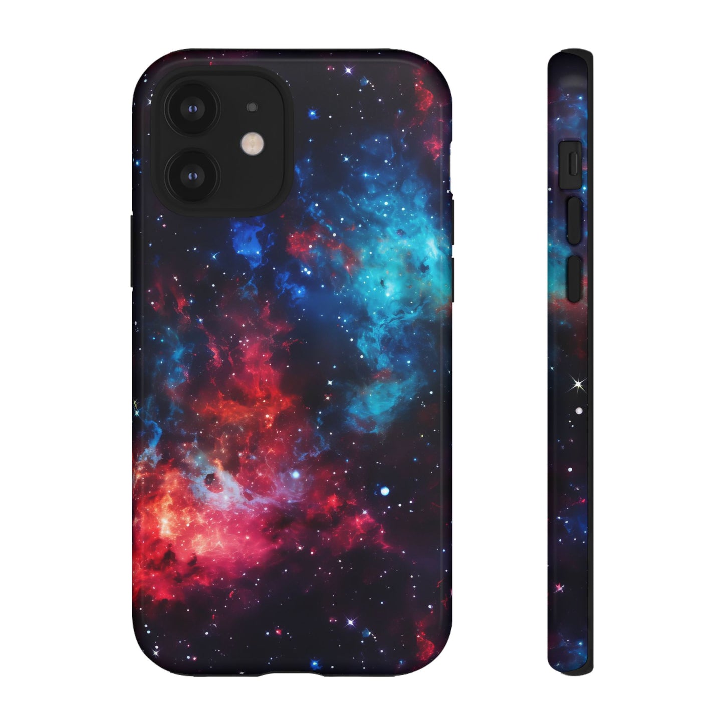 Red and Blue Nebula Phone Case