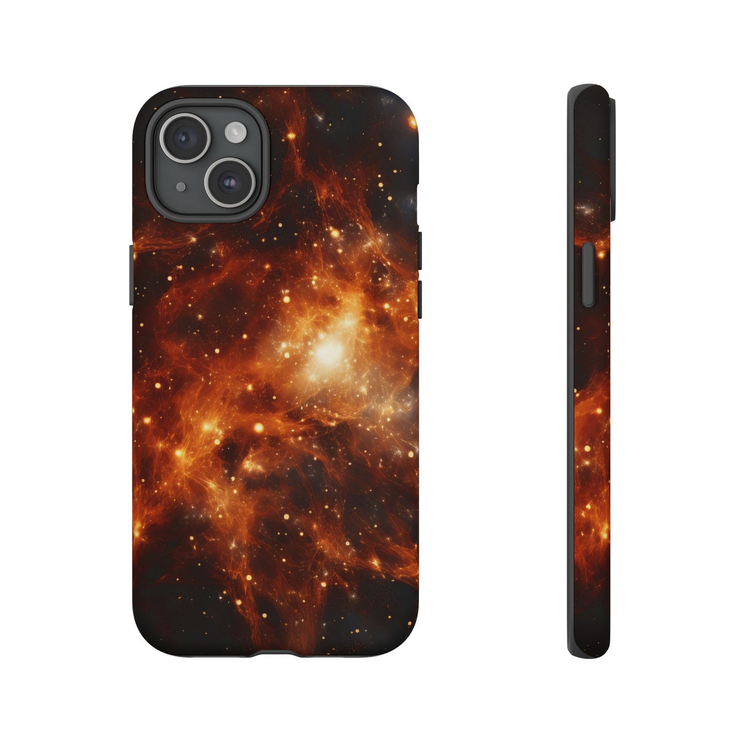 Orange Nebulae Phone Case