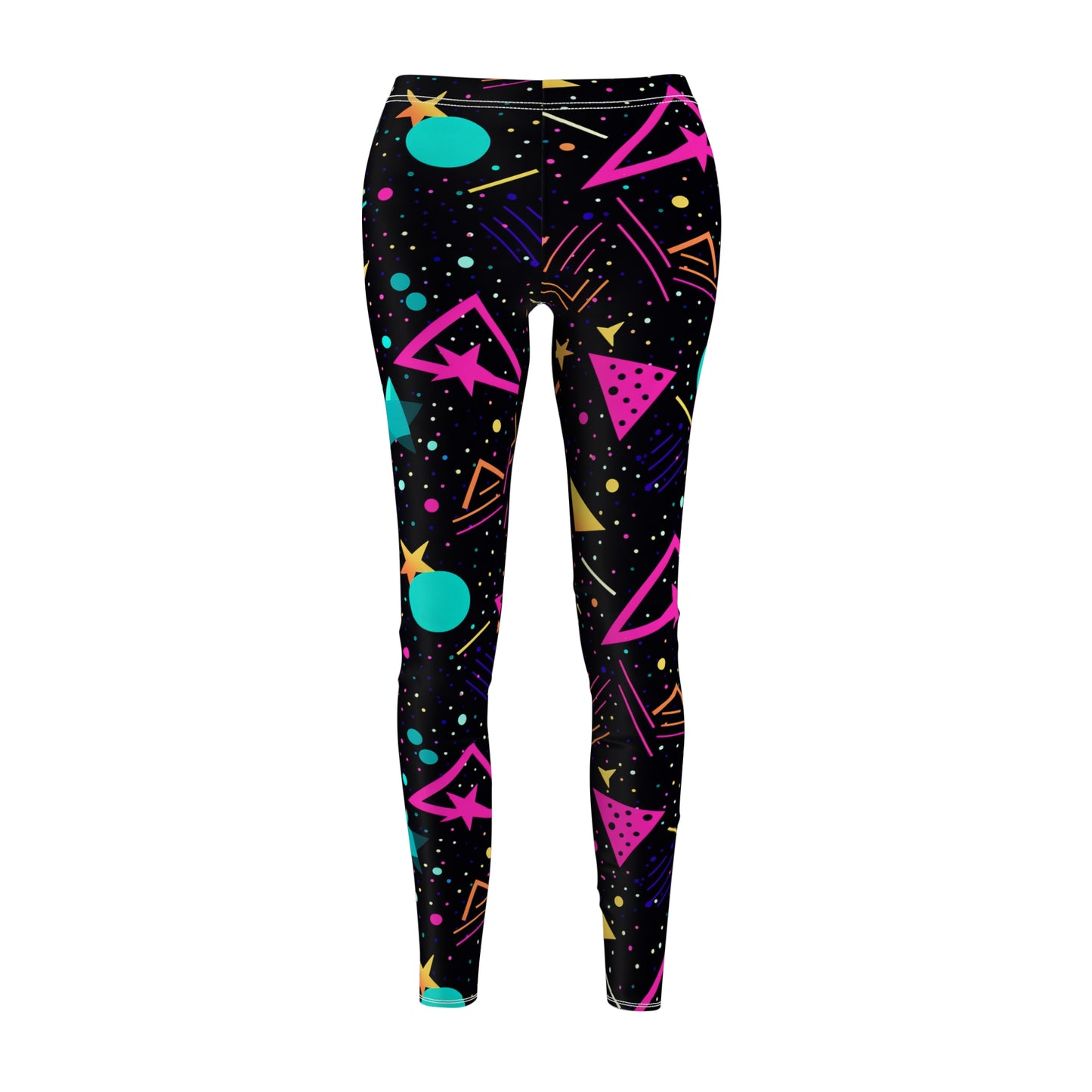 Retro Geometric Shapes Women's Leggings