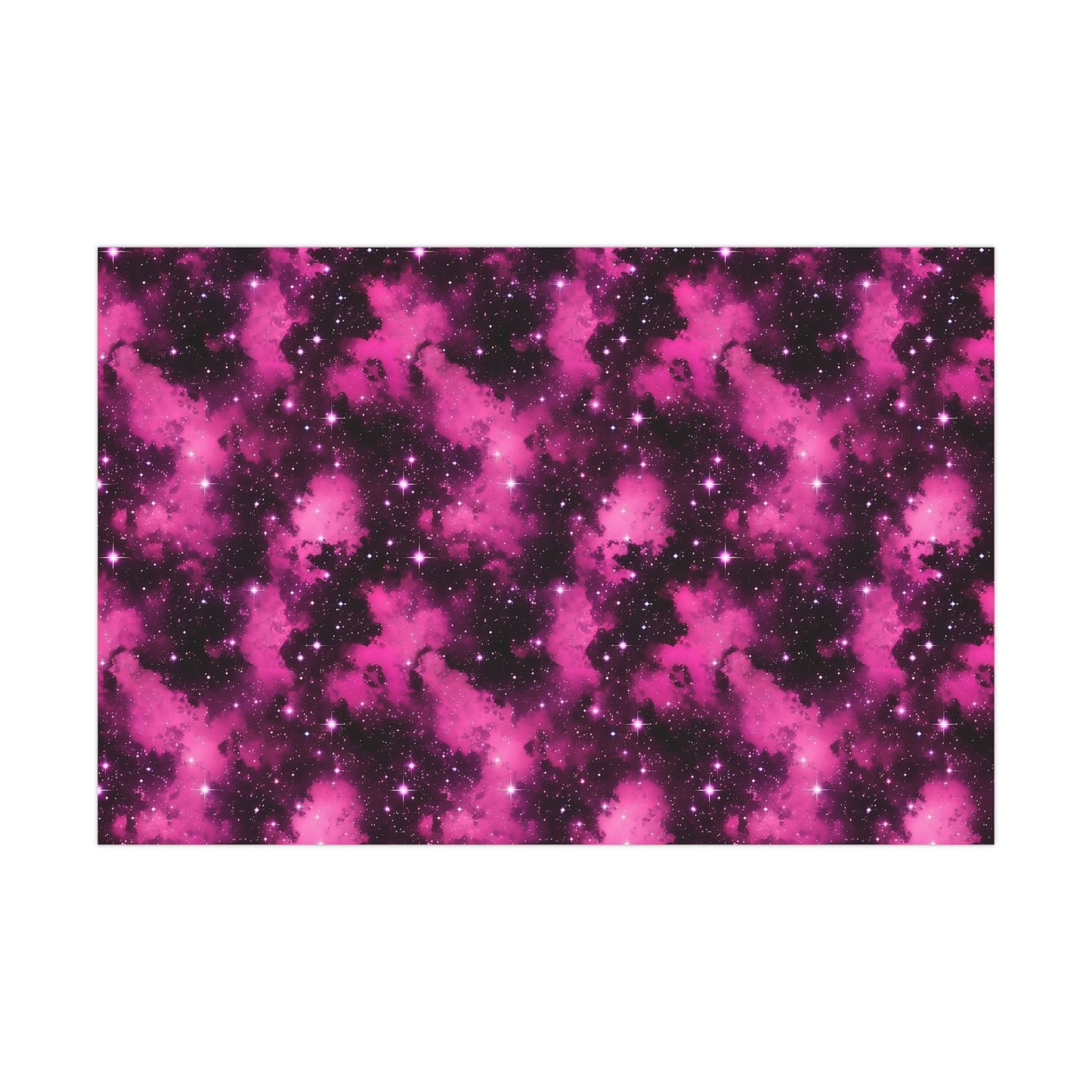 Pink Starscape Wrapping Paper