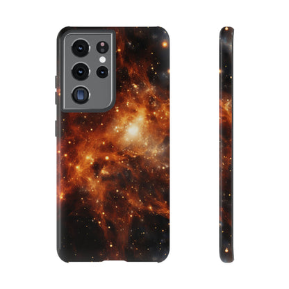 Orange Nebulae Phone Case