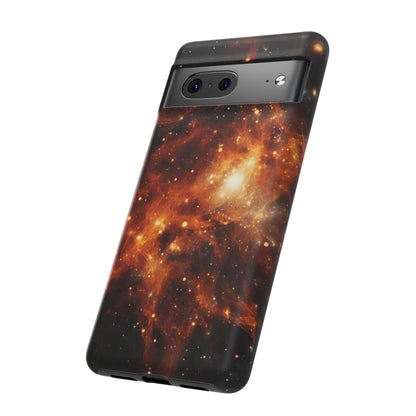 Orange Nebulae Phone Case