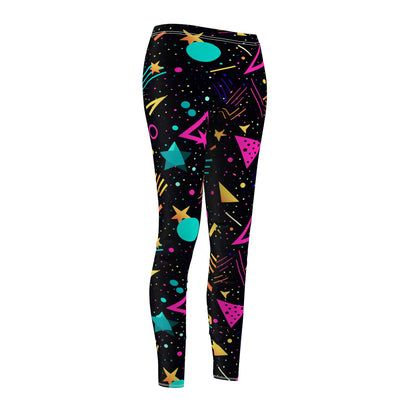 Retro Geometric Shapes Women's Leggings