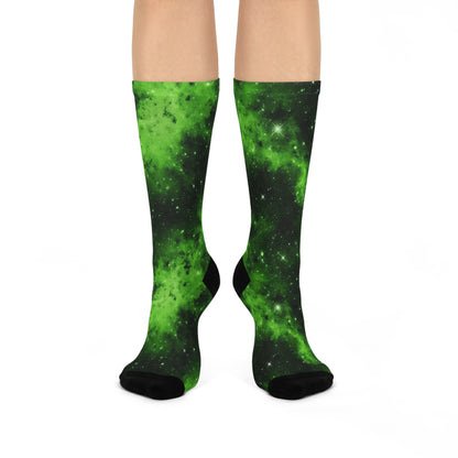 Lime Space Socks