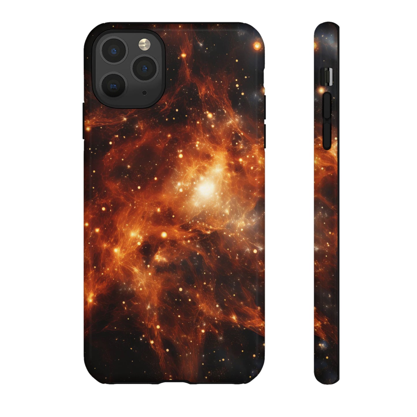 Orange Nebulae Phone Case