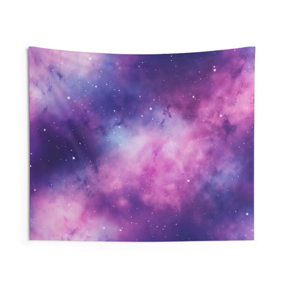 Soft Purple Nebula Wall Tapestry