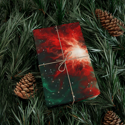 Festive Nebula Wrapping Paper