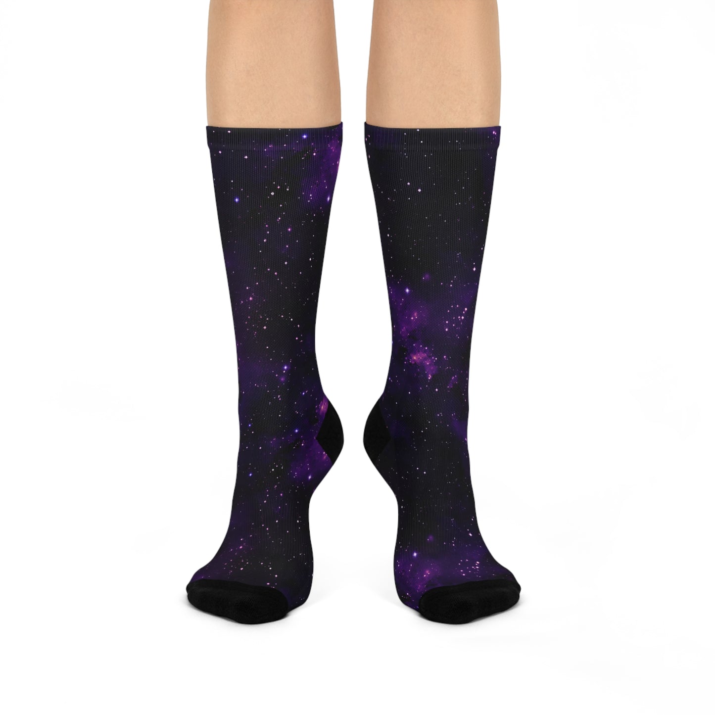 Dark Purple Space Socks