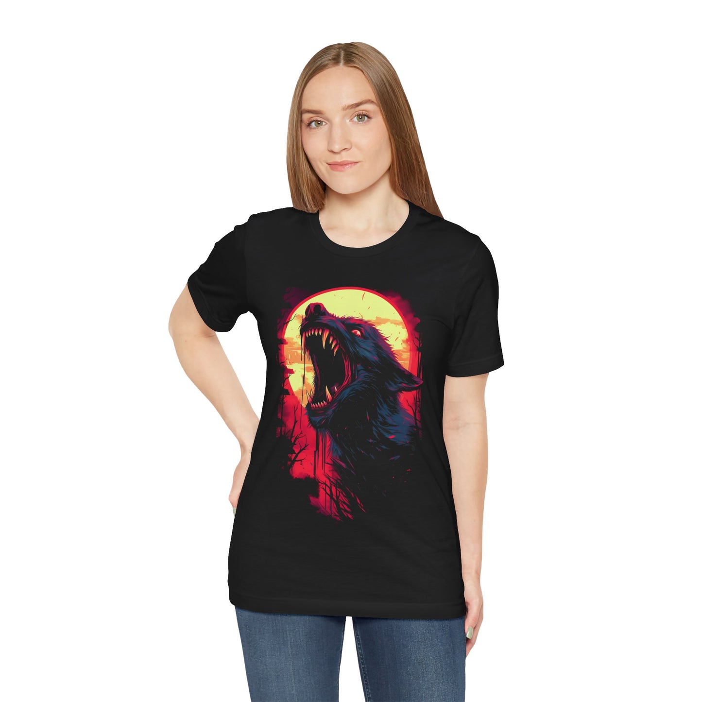 Howling Werewolf Halloween T-Shirt