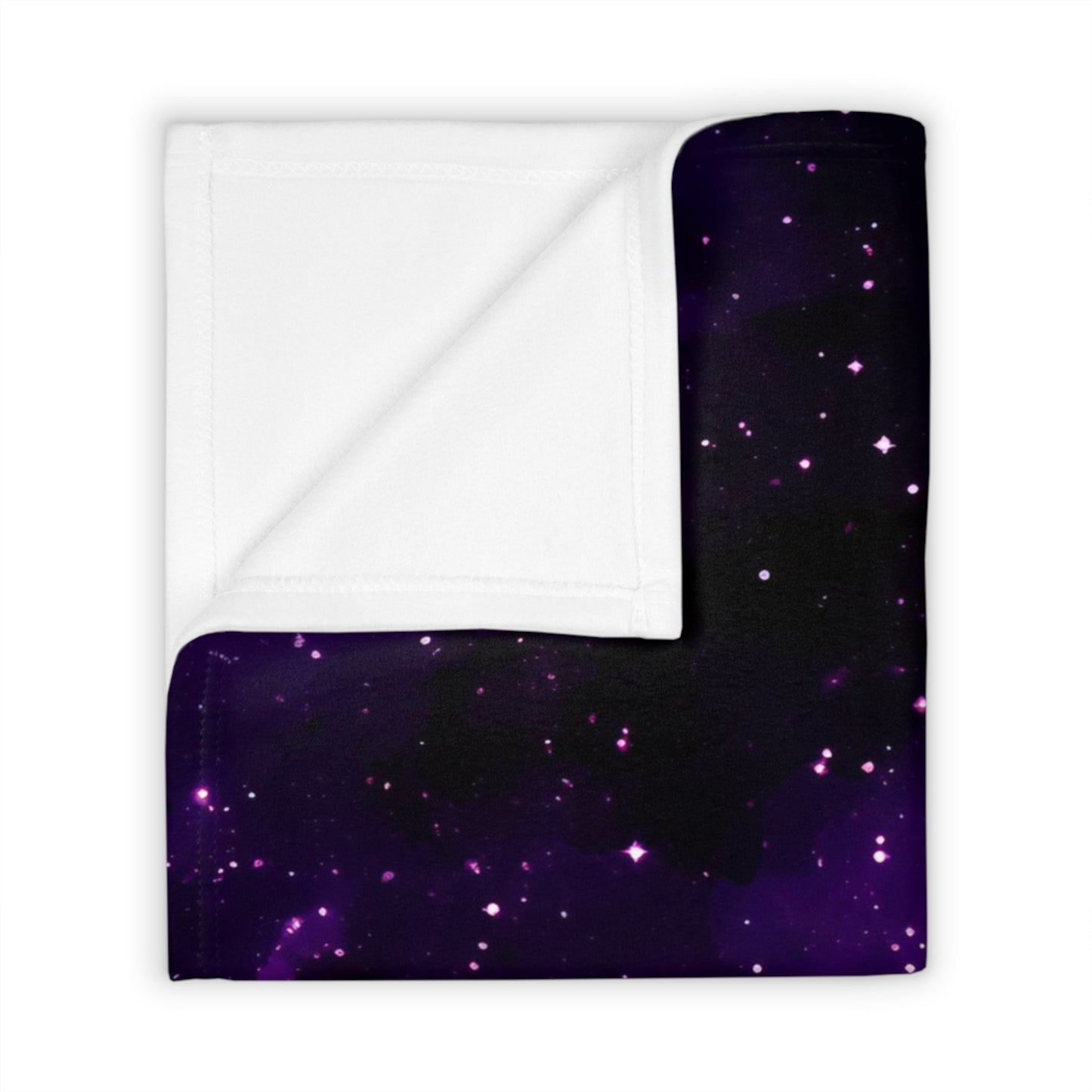 Dark Purple Space Throw Blanket