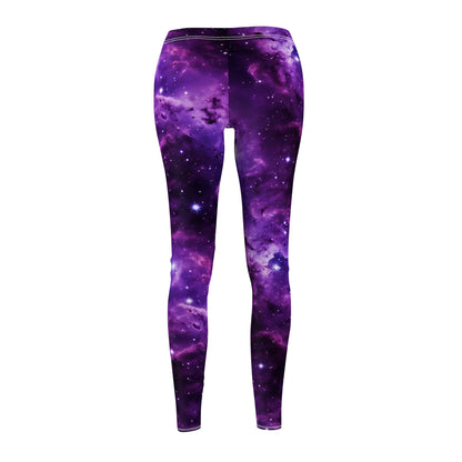 Vivid Purple Space Women's Casual Leggings