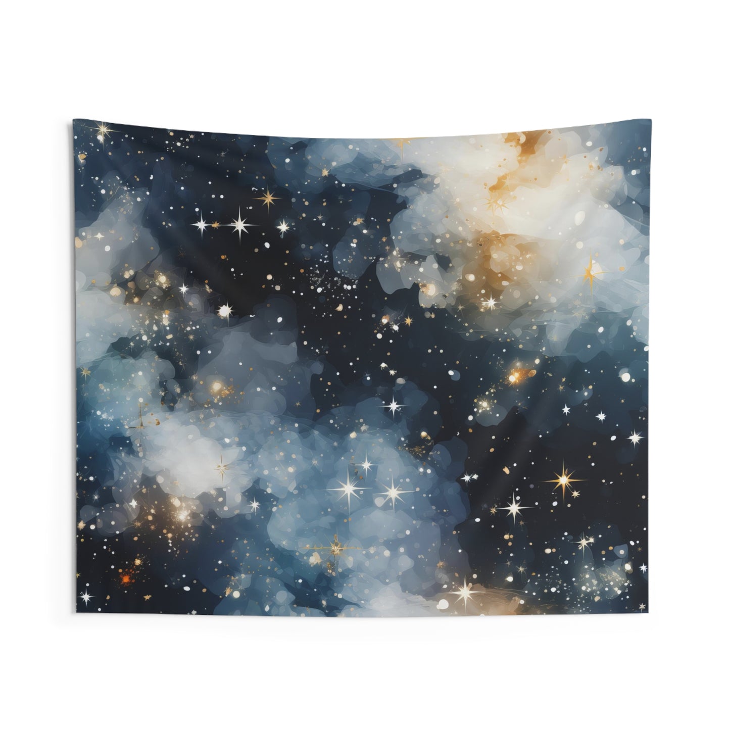 Icy White Galaxy Wall Tapestry