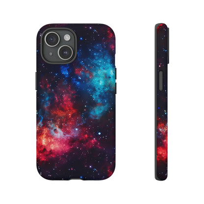 Red and Blue Nebula Phone Case