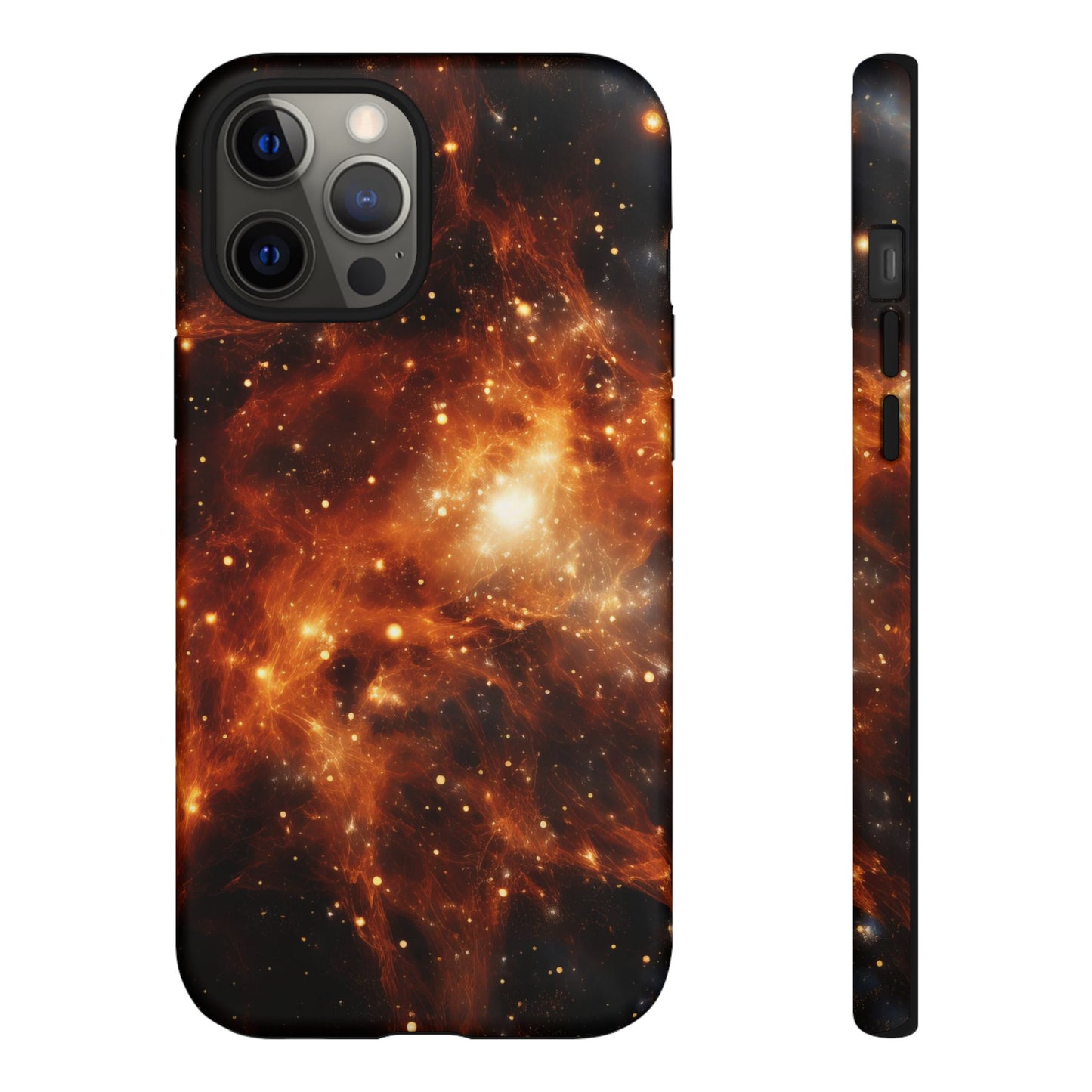 Orange Nebulae Phone Case