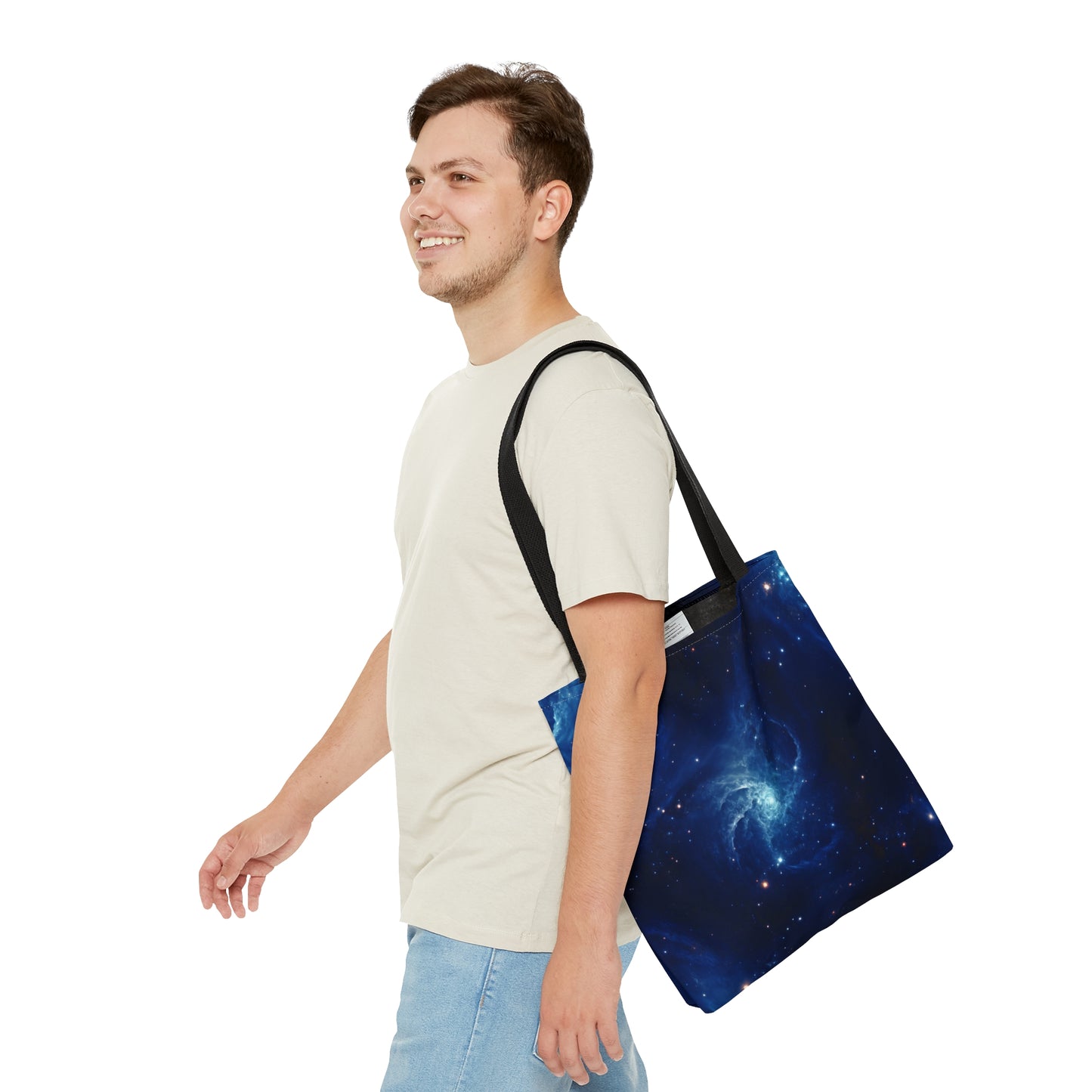 Blue Nebula Cluster Tote Bag