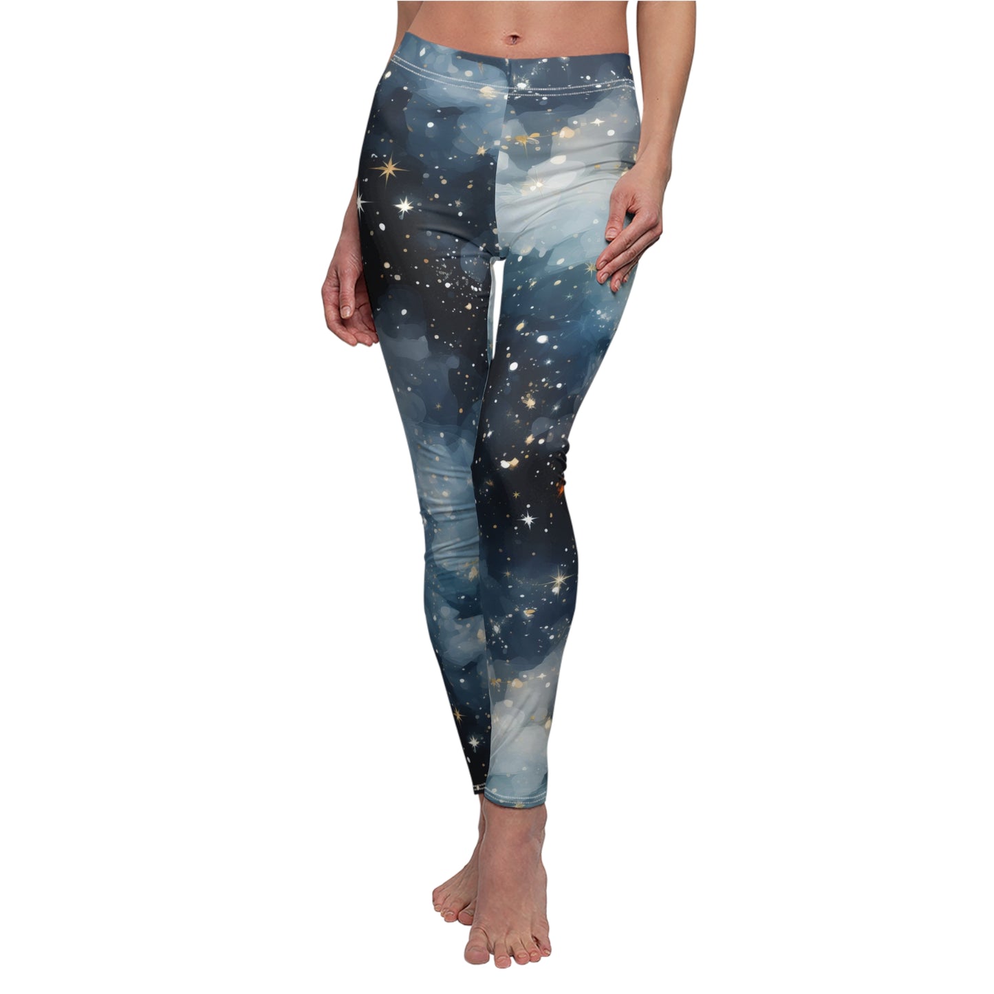 Icy Galaxy Women's Casual Leggings