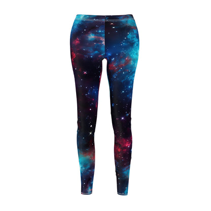 Red & Blue Nebula Casual Leggings