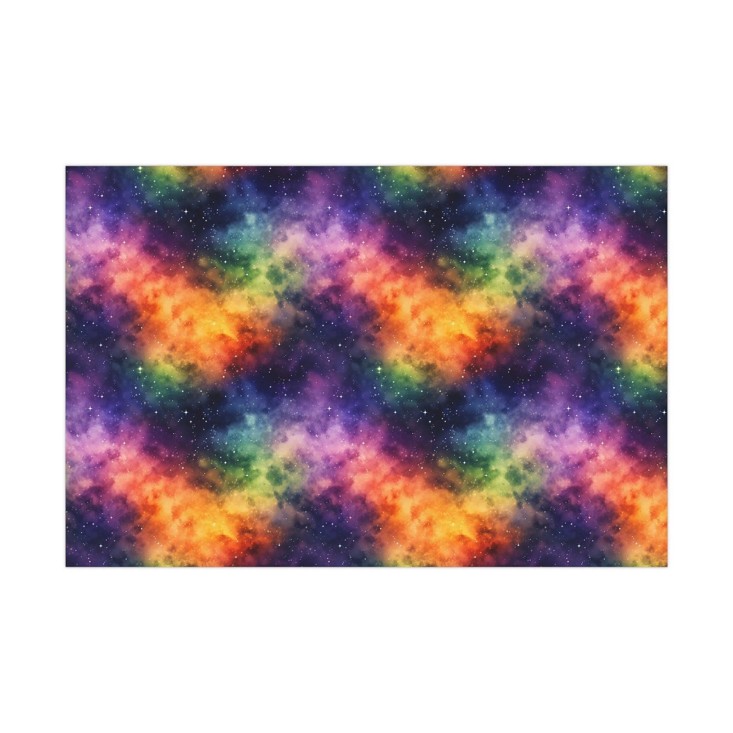 Rainbow Space Wrapping Paper