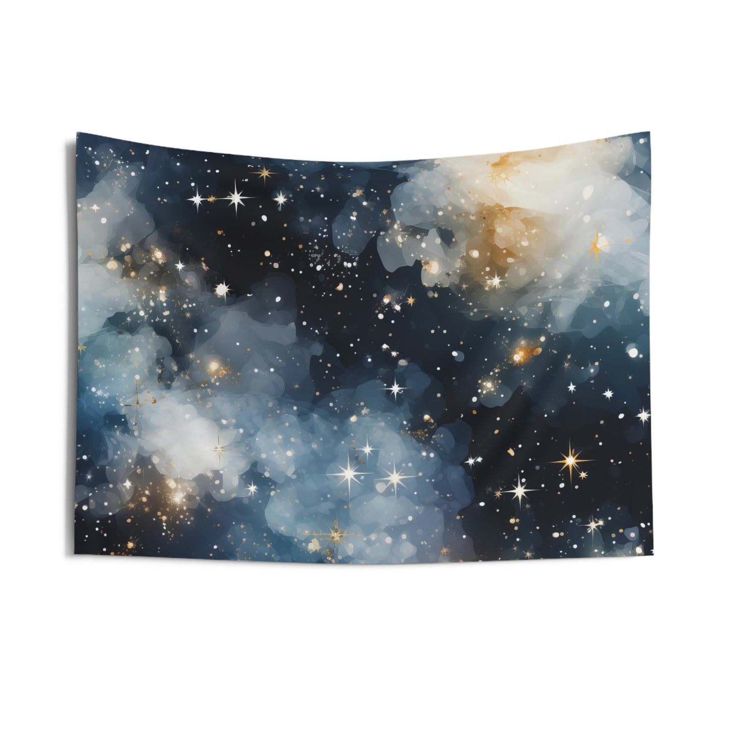 Icy White Galaxy Wall Tapestry