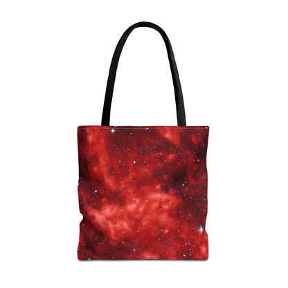 Scarlet Starscape Tote Bag
