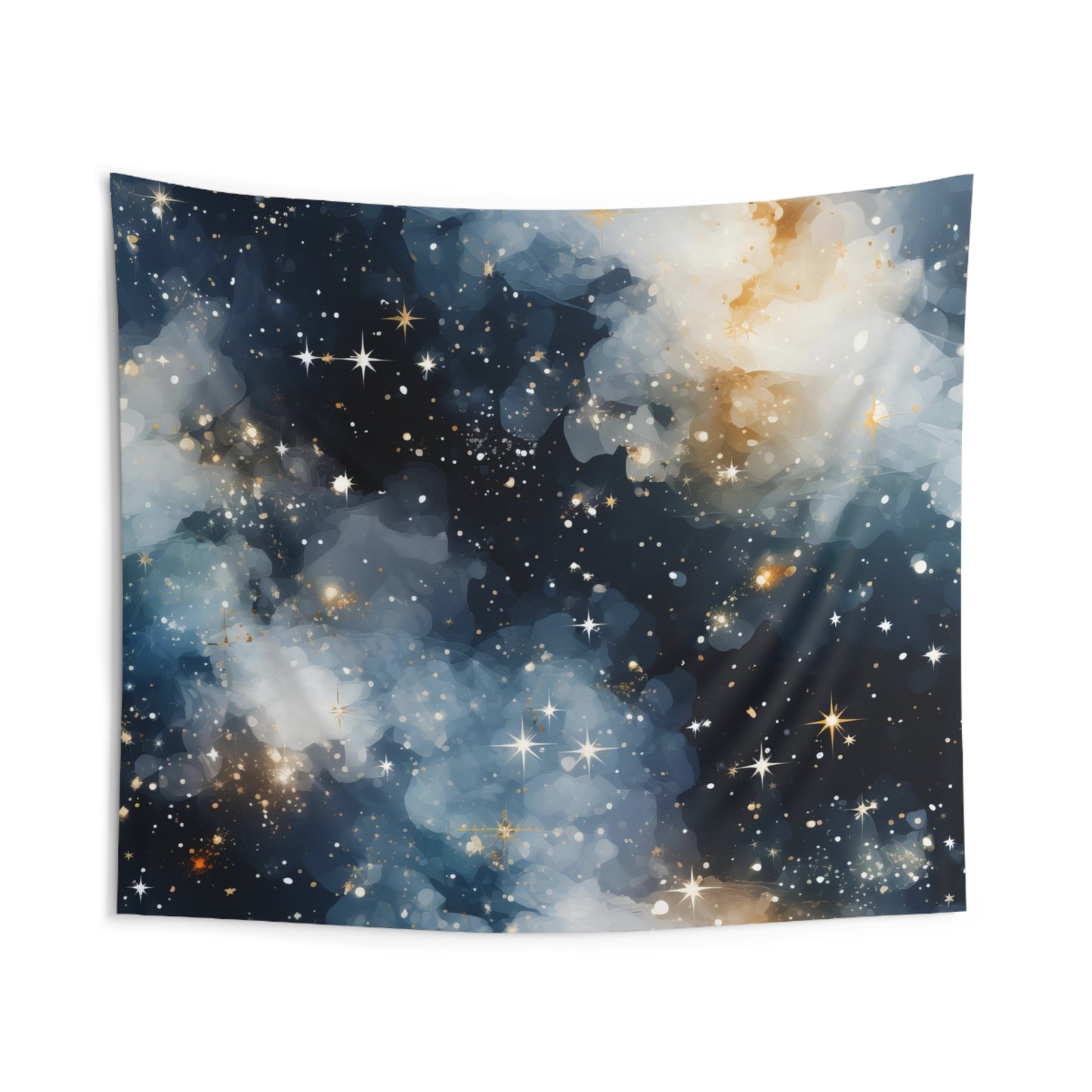 Icy White Galaxy Wall Tapestry