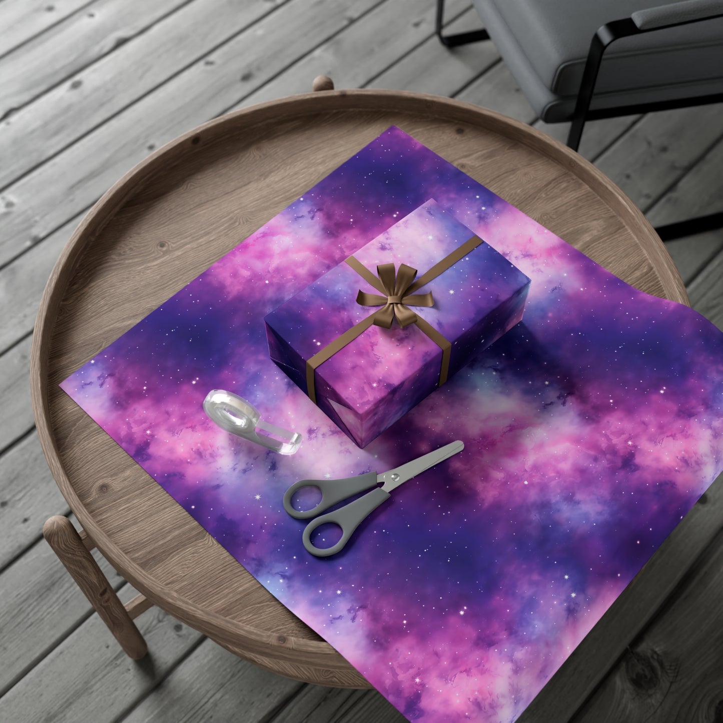 Soft Purple Nebula Wrapping Paper