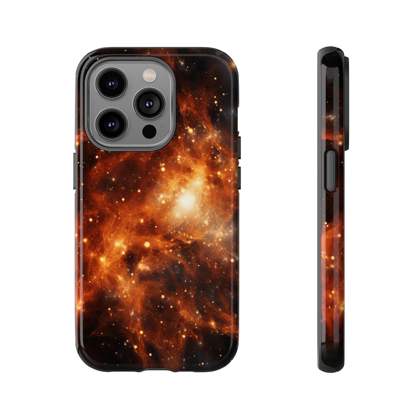 Orange Nebulae Phone Case