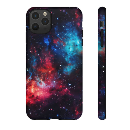 Red and Blue Nebula Phone Case